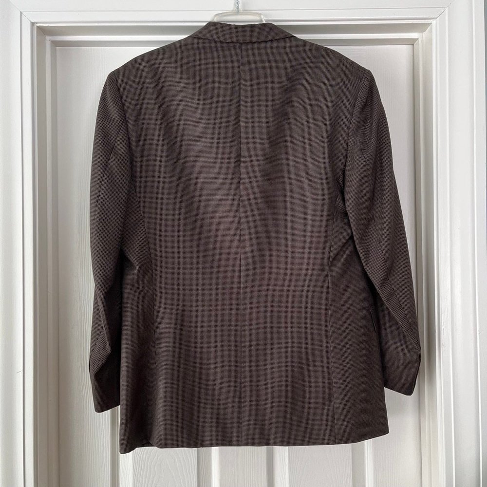Vintage Brioni brown Italian wool/silk blazer, size 40 - Picture 2 of 4